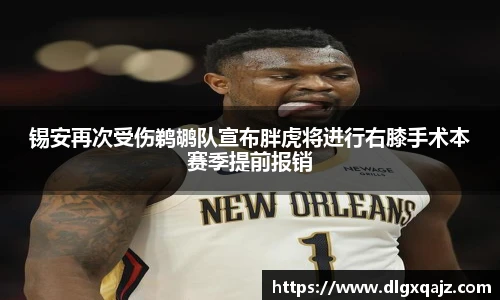 锡安再次受伤鹈鹕队宣布胖虎将进行右膝手术本赛季提前报销